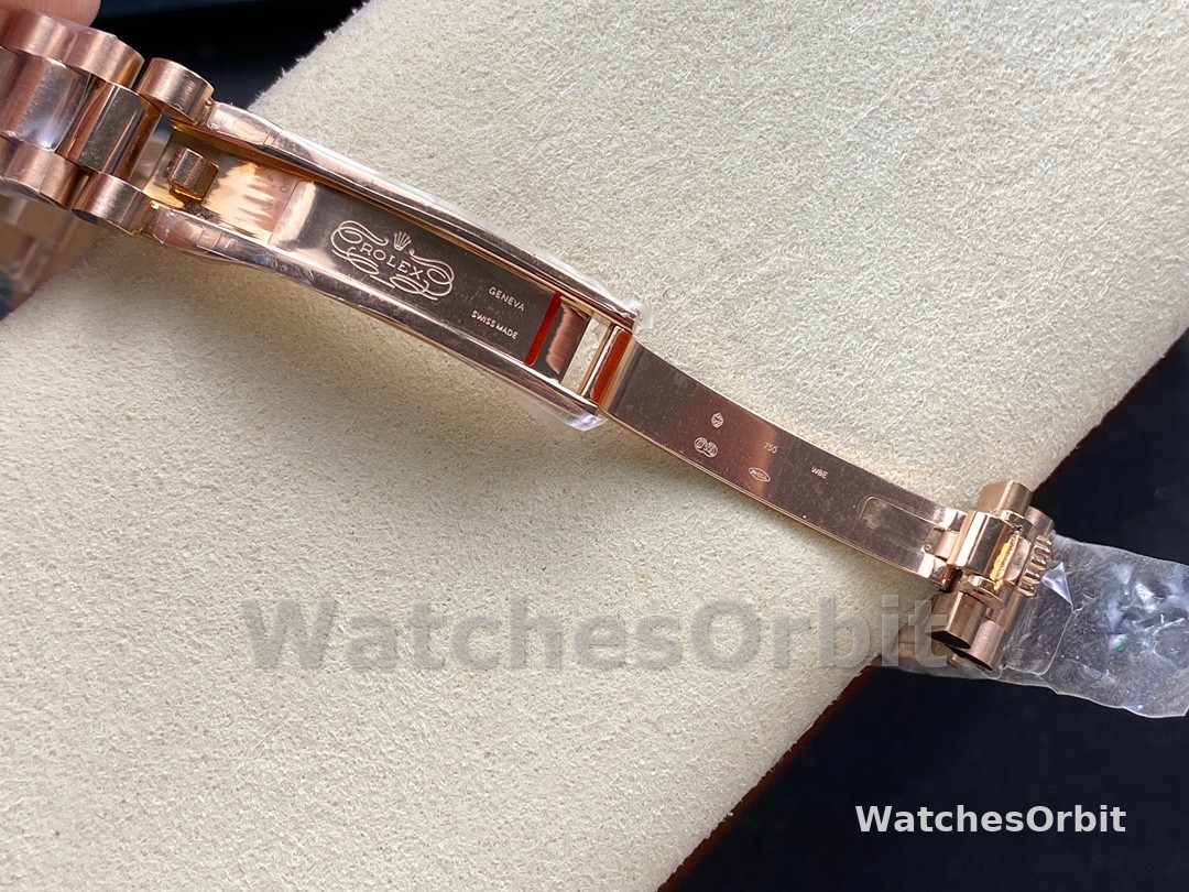 Rolex Datejust 28mm Everose Gold 279135RBR 0001 Chocolate 17 Diamond President Lady