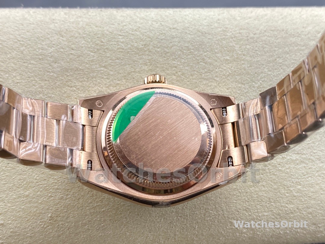 Rolex Datejust 28mm Everose Gold 279135RBR 0001 Chocolate 17 Diamond President Lady