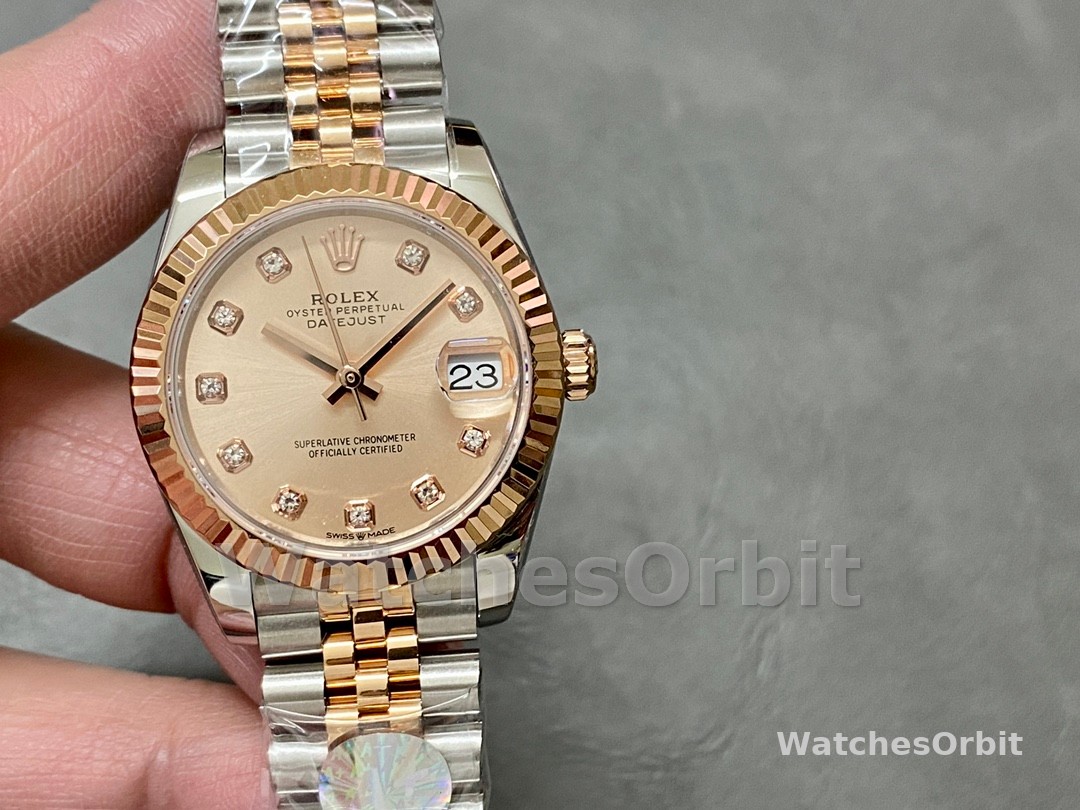 Rolex Datejust 31 Rose Diamond Dial M278271 0024 Women's Watch