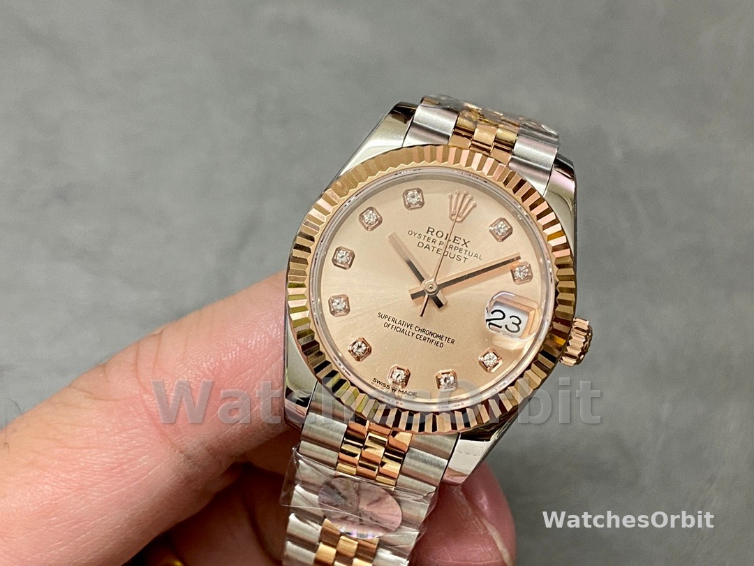 Rolex Datejust 31 Rose Diamond Dial M278271 0024 Women's Watch