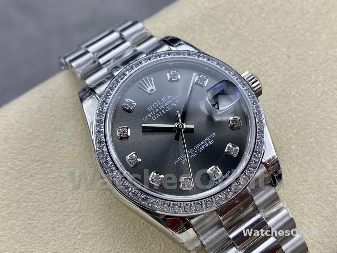 Rolex Datejust 31 White Gold Dark Grey m278289rbr 0006 Women's Watch