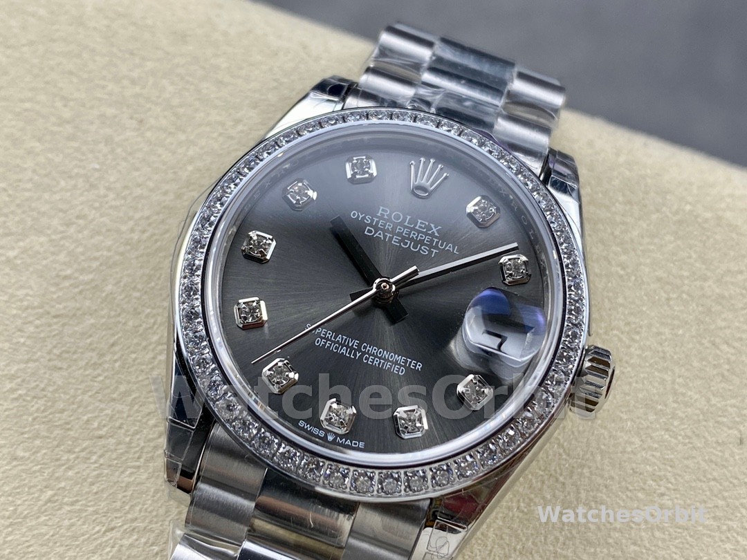Rolex Datejust 31 White Gold Dark Grey m278289rbr 0006 Women's Watch
