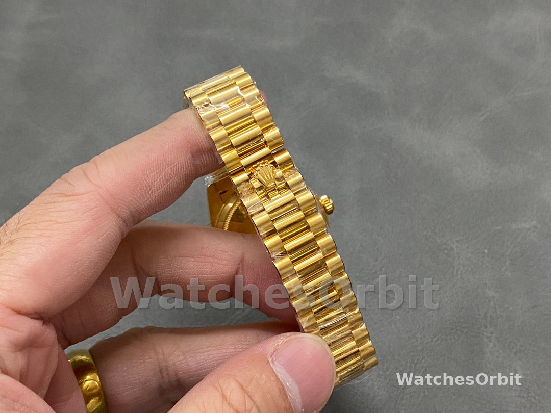 Rolex Datejust 31 Yellow Gold Silver Diamond Dial Diamond Bezel M278288RBR 0028 Women's Watch