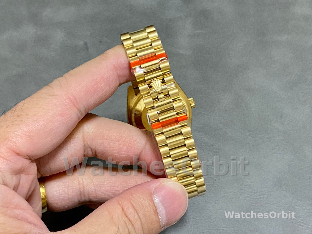 Rolex Datejust 31mm Yellow Gold 278278 Olive Green Floral President m278278 0046