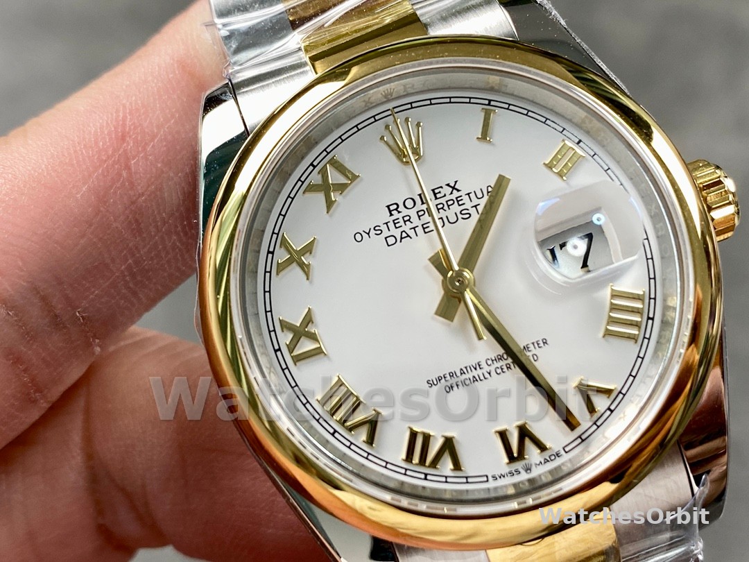 Rolex Datejust 36 White Dial Roman Numerals 126203 0030 Replica Watch
