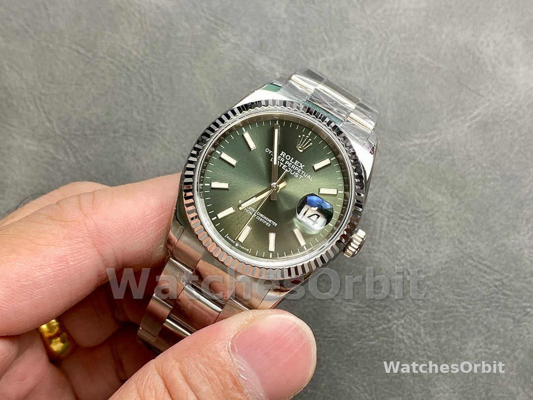 Rolex Datejust 36 White Gold Fluted Bezel 126234 0052 Unisex Watch