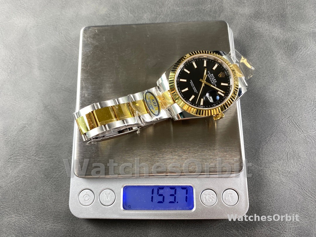 Rolex Datejust 41 Black Dial Fluted Bezel 126333 0013 Men's Watch