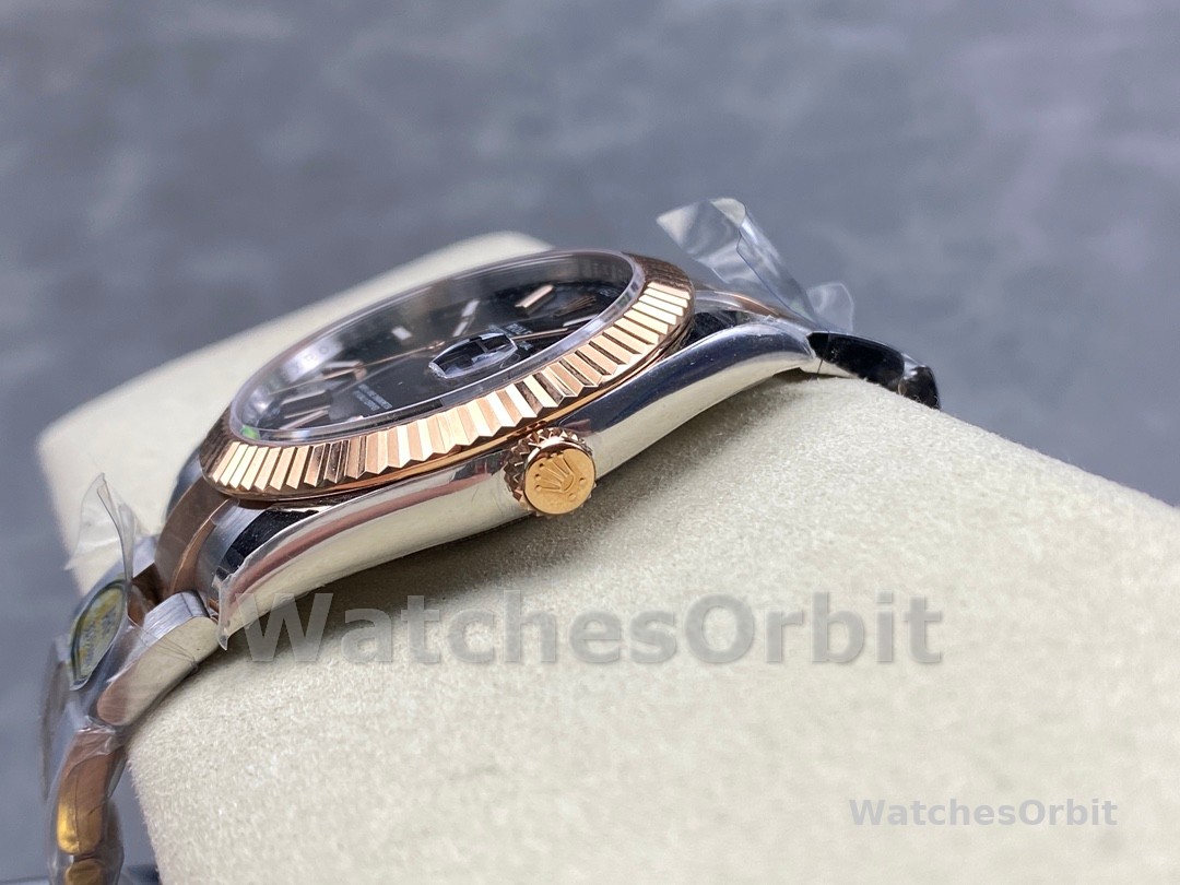 Rolex Datejust 41 Black Dial Fluted Bezel 126333 0013 Men's Watch