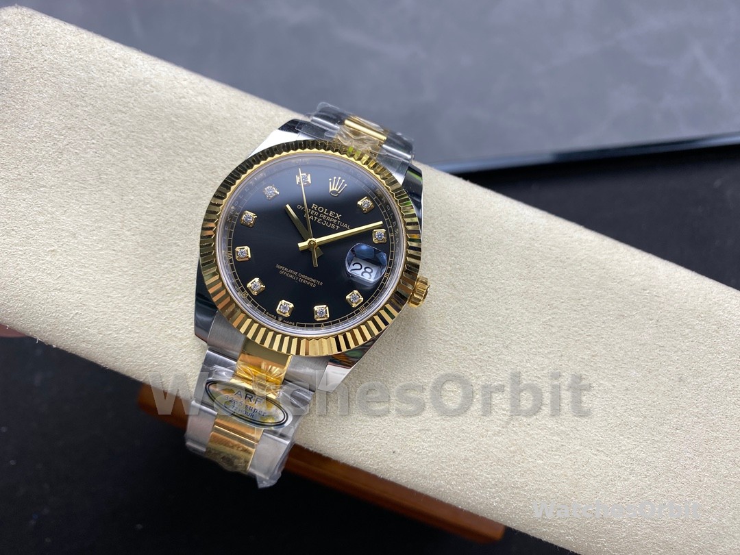 Rolex Datejust 41 Black Diamond Dial M126333 0005 Men's Watch