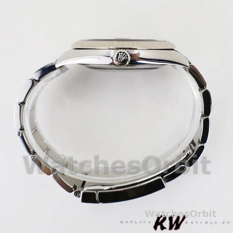 Rolex Datejust 41 Fluted Bezel Black Diamond Dial m126334 0011 Mens Replica Watch