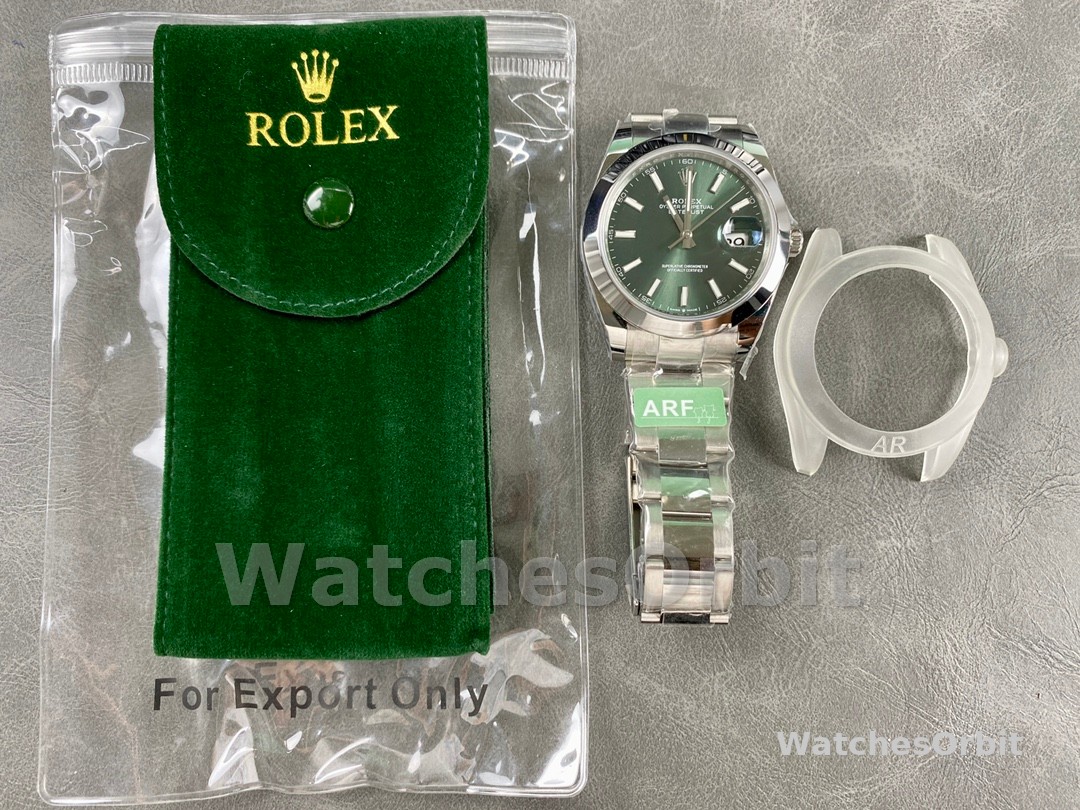 Rolex Datejust 41 Green Stick Dial Oyster m126300 0019 Men's Watch