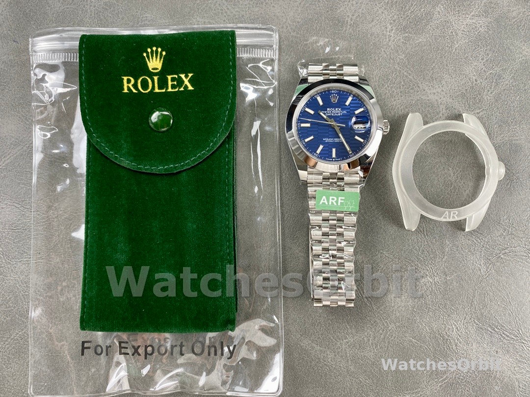 Rolex Datejust 41 Stainless Steel Smooth 126300 0024 Blue Stick Dial