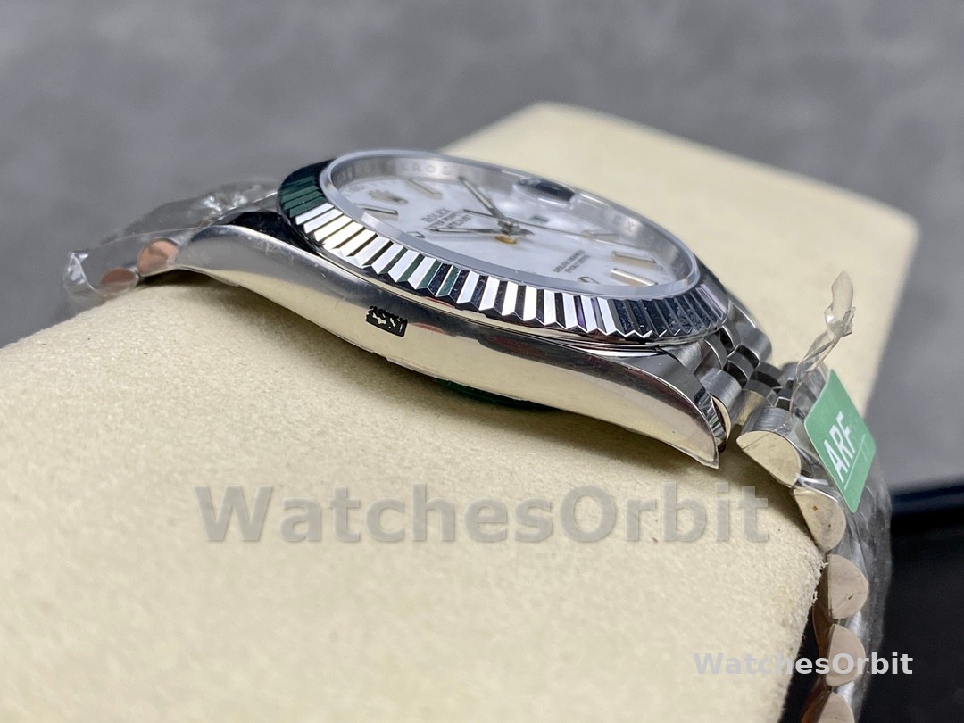 Rolex Datejust 41 Steel & White Gold White Dial Jubilee Bracelet M126334 0010 Men's Watch