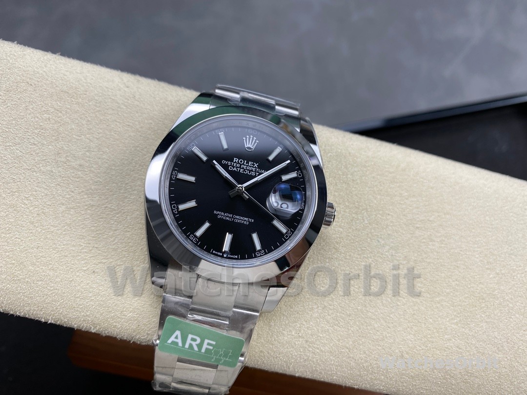 Rolex Datejust 41mm Black Index Oyster Stainless Steel 126300 0011 Men's Watch