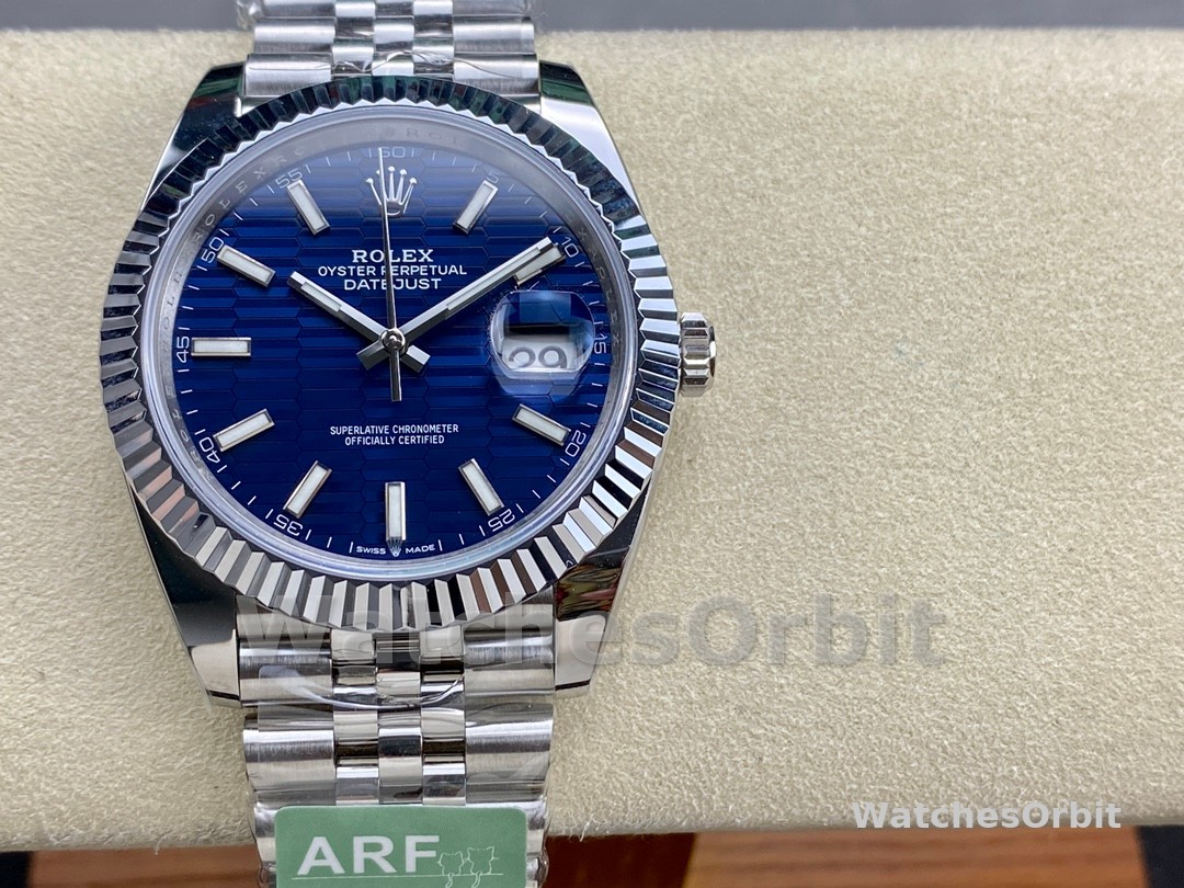 Rolex Datejust 41mm Stainless Steel 126334 Blue Index Jubilee Men's Watch