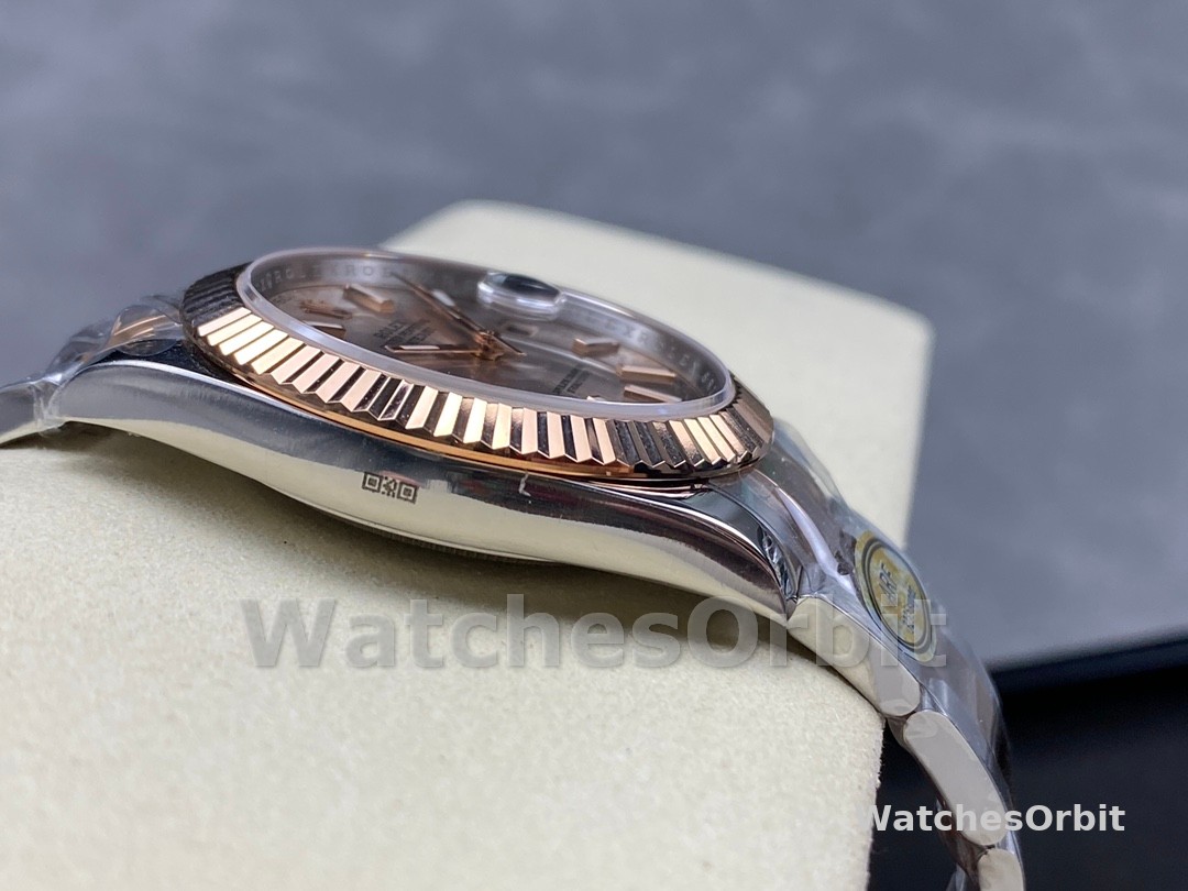 Rolex Datejust 41mm Two Tone Rose Gold Sundust Index Dial 126331 0009