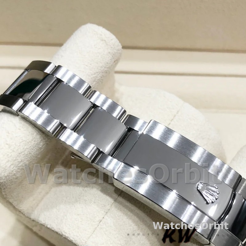 Rolex Datejust m126334 0021 Fluted Bezel Grey Wimbledon Dial 41MM Mens Replica Watch