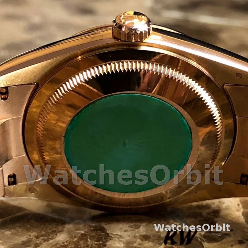 Rolex Day-Date 118205 Everose Gold White Dial 36mm Unisex Replica Watch