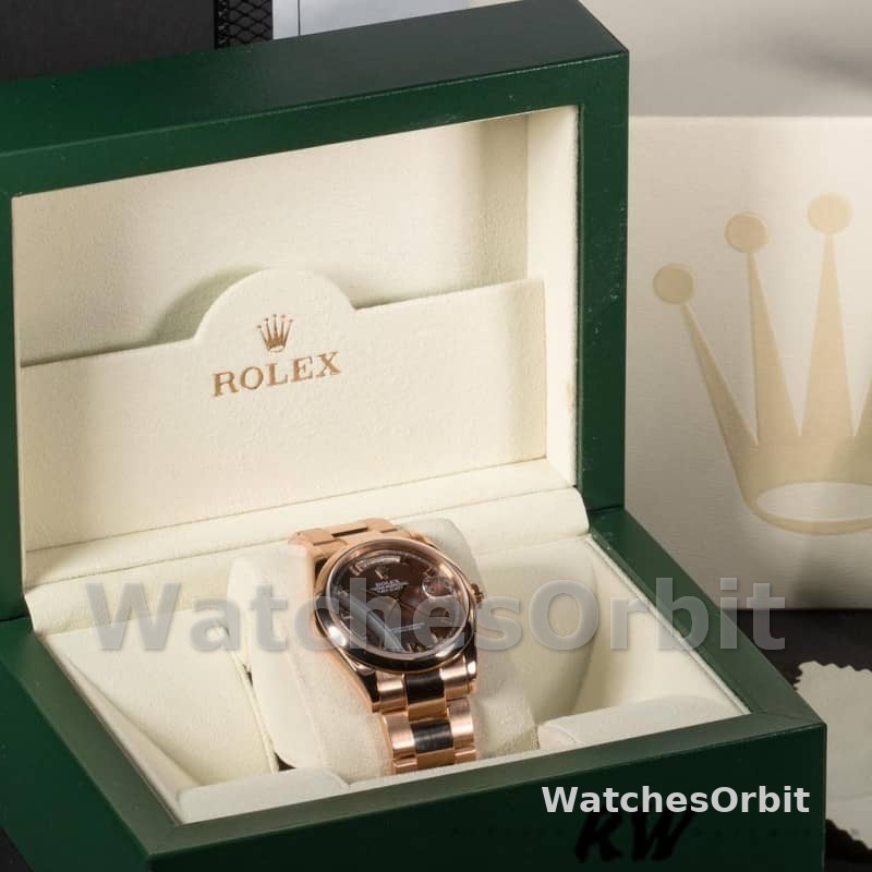 Rolex Day-Date 118205 MOP Roman numeral Dial 36mm Unisex Replica Watch