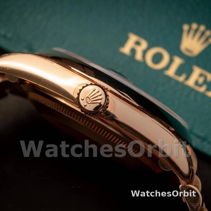 Rolex Day-Date 118205 Rose Gold Chocolate Brown Dial 36mm Unisex Replica Watch