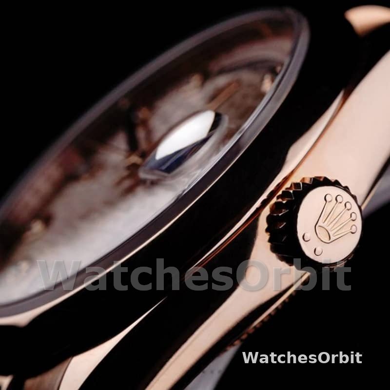 Rolex Day-Date 118205 Rose Gold Pink Jubilee Diamond Dial 36mm Unisex Replica Watch