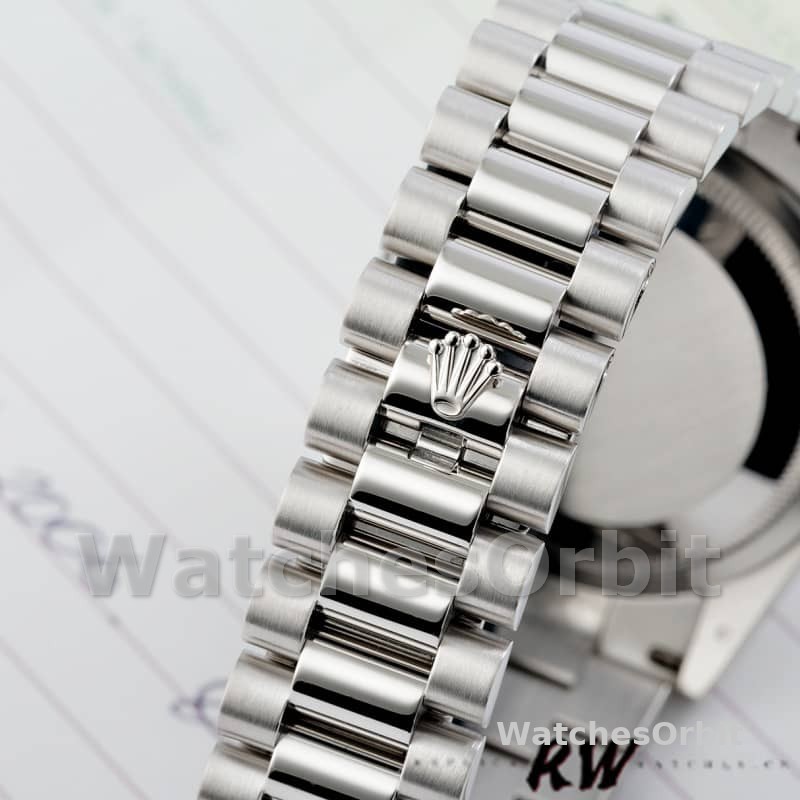 Rolex Day-Date 118206 Ice Blue Dial Diamond Platinum 36mm Unisex Replica Watch