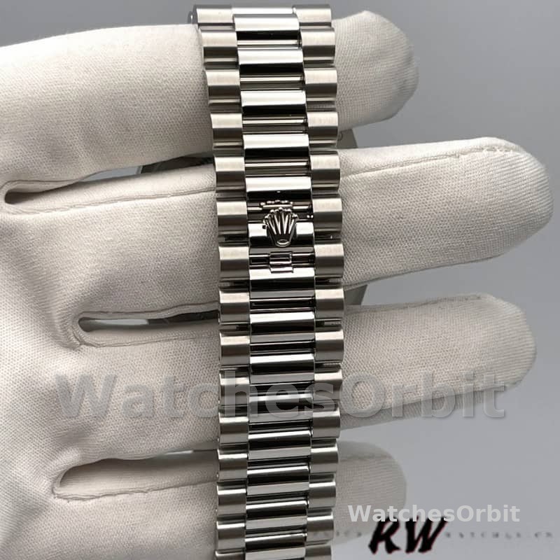 Rolex Day-Date 118206 Ice Blue Roman Numeral Dial 36mm Unisex Replica Watch