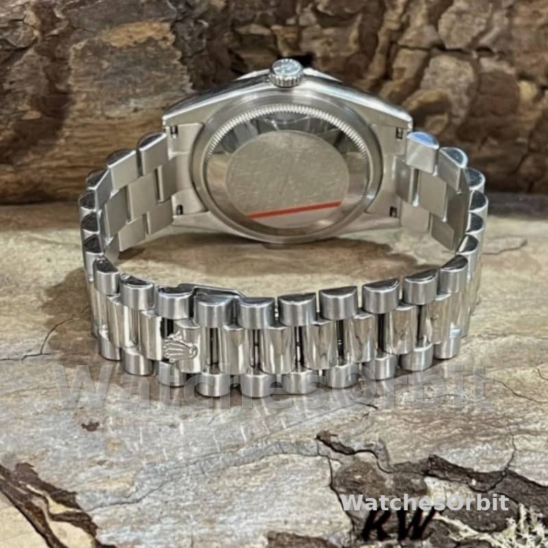 Rolex Day-Date 118206 Rhodium Grey Dial Roman Numerals 36mm Unisex Replica Watch
