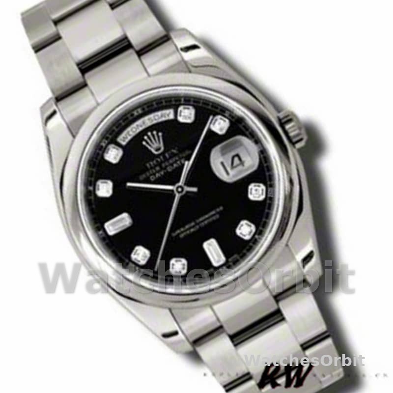 Rolex Day-Date 118209 Black dial 36mm Unisex Replica Watch