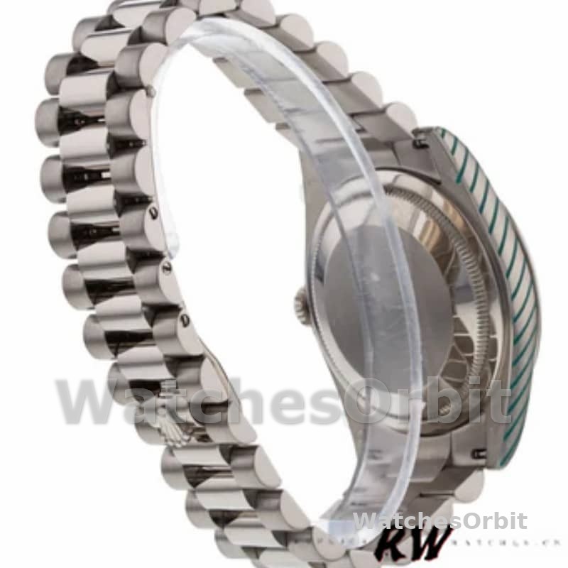 Rolex Day-Date 118209 Black dial white gold 36mm Unisex Replica Watch