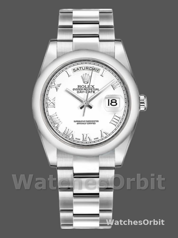 Rolex Day-Date 118209 White Dial 36mm Unisex Replica Watch