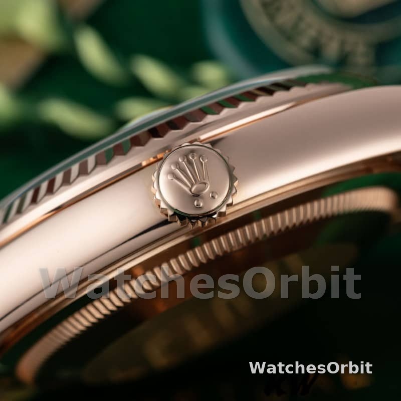 Rolex Day-Date 118235 Everose Gold Meteorite Diamond Dial 36mm Unisex Replica Watch