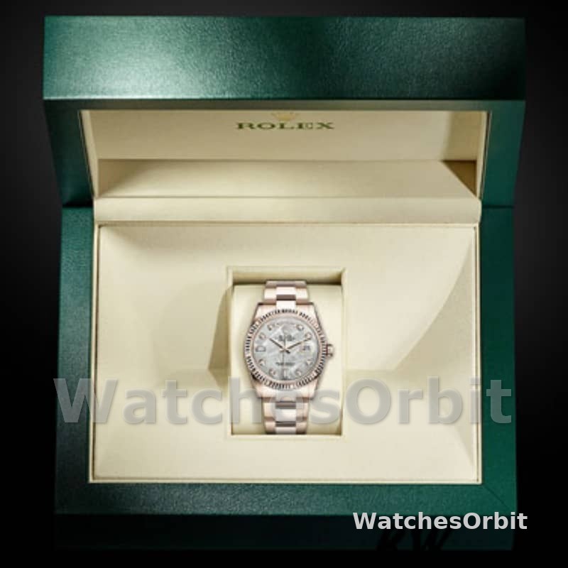 Rolex Day-Date 118235 Meteorite Diamond Dial 36mm Unisex Replica Watch