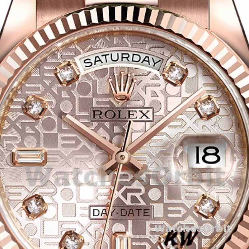 Rolex Day-Date 118235 Pink Jubilee dial 36mm Lady Replica Watch