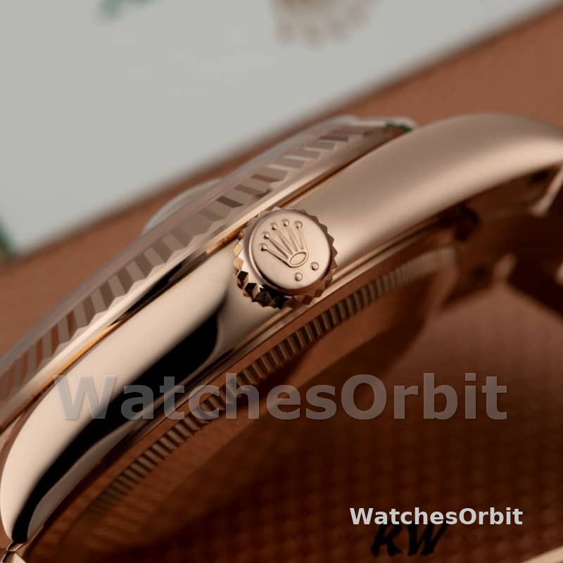 Rolex Day-Date 118235 Rose Gold Champagne Diamond Dial 36mm Unisex Replica Watch