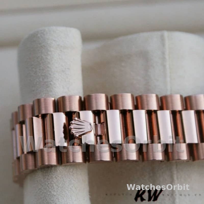Rolex Day-Date 118235 Rose Gold Chocolate Brown Dial 36mm Unisex Replica Watch