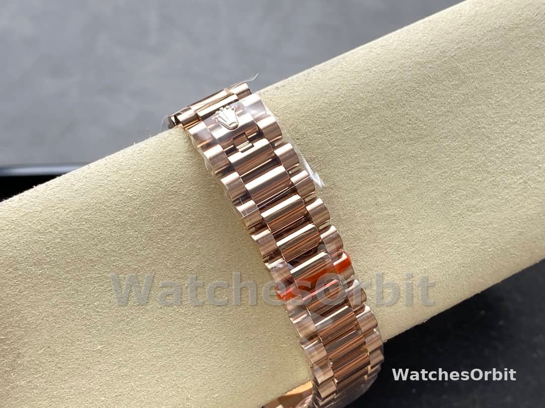 Rolex Day-Date 118235 Rose Gold Chocolate Brown Dial 36mm Unisex Replica Watch