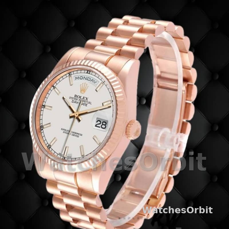 Rolex Day-Date 118235 White Dial 36mm Unisex Replica Watch