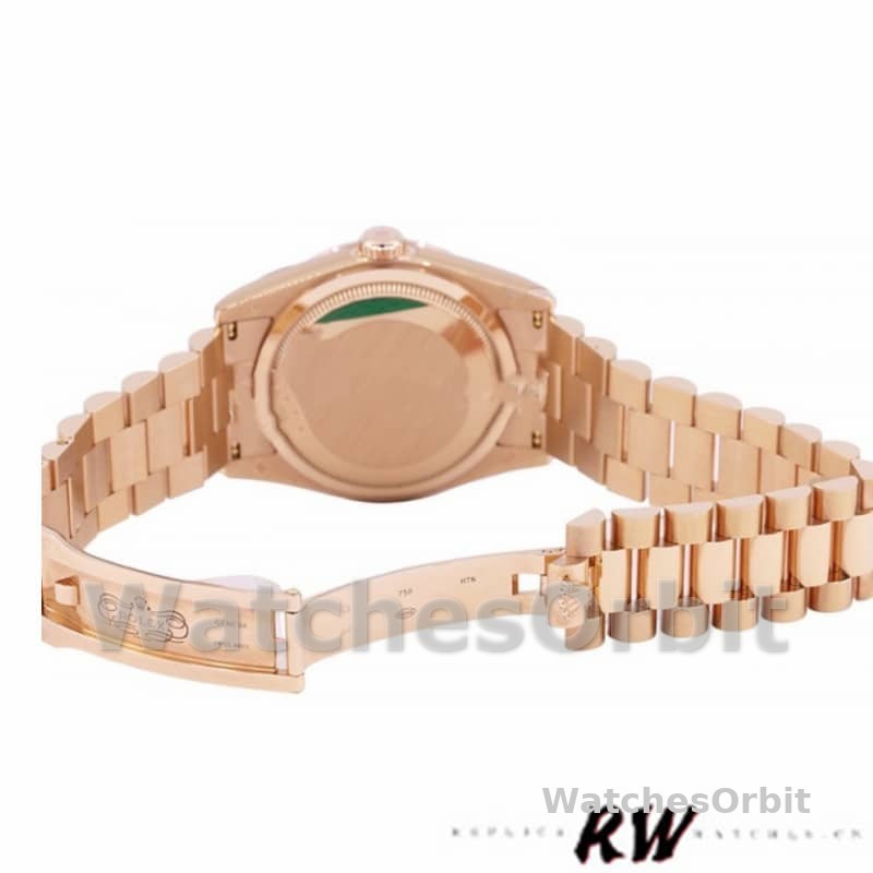 Rolex Day-Date 118235 White Dial Fluted Bezel 36mm Unisex Replica Watch