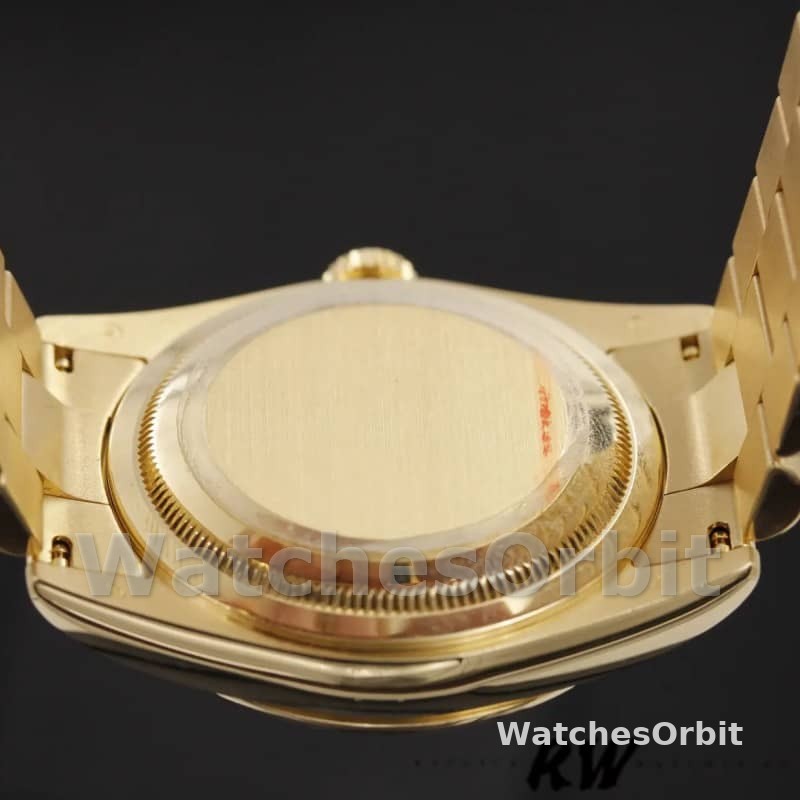 Rolex Day Date 118238 Black Dial Stainless Steel 36mm Mens Replica Watch