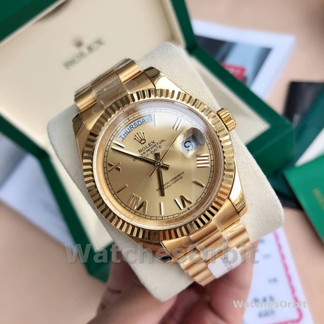 Rolex Day-Date 118238 Champagne Dial 36mm Unisex Replica Watch