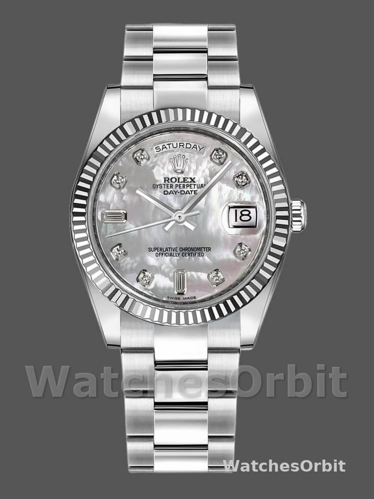 Rolex Day-Date 118239 MOP Diamond Dial 36mm Unisex Replica Watch