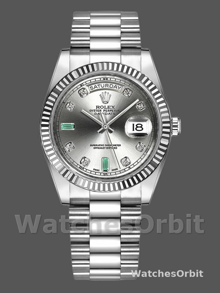 Rolex Day-Date 118239 Rhodium grey Dial 36mm Unisex Replica Watch
