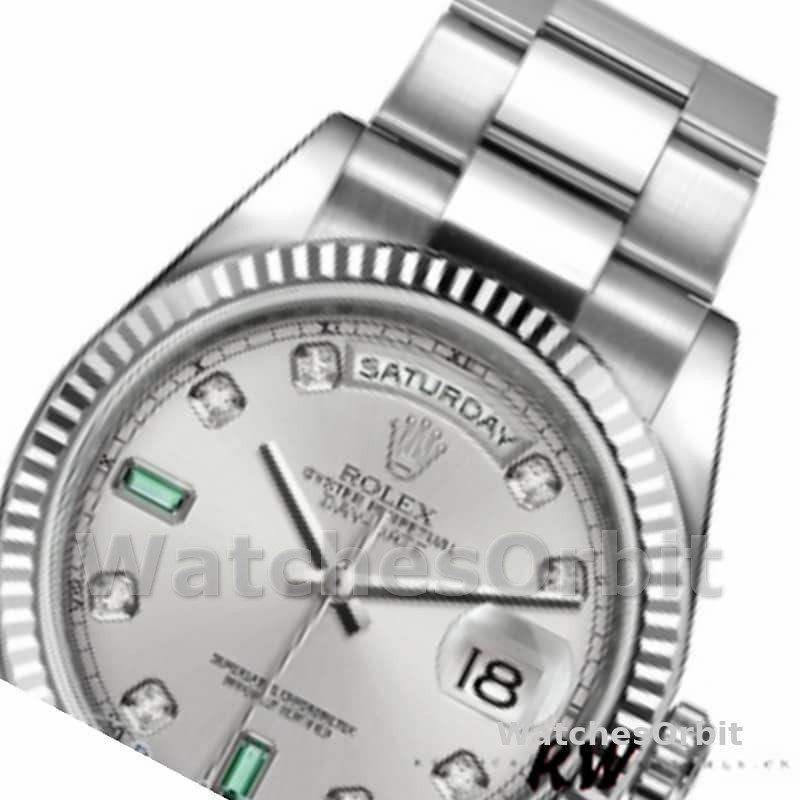 Rolex Day-Date 118239 Rhodium grey Dial white gold 36mm Unisex Replica Watch