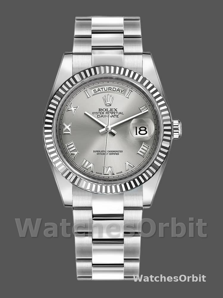 Rolex Day-Date 118239 Rhodium Roman Dial 36mm Unisex Replica Watch