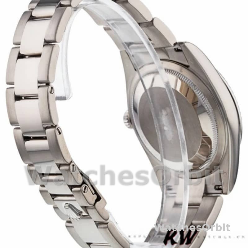 Rolex Day-Date 118239 White Gold Blue Dial Fluted Bezel 36mm Unisex Replica Watch