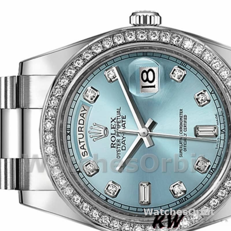 Rolex Day Date 118346 Ice Blue Dial 36mm Unisex Replica Watch
