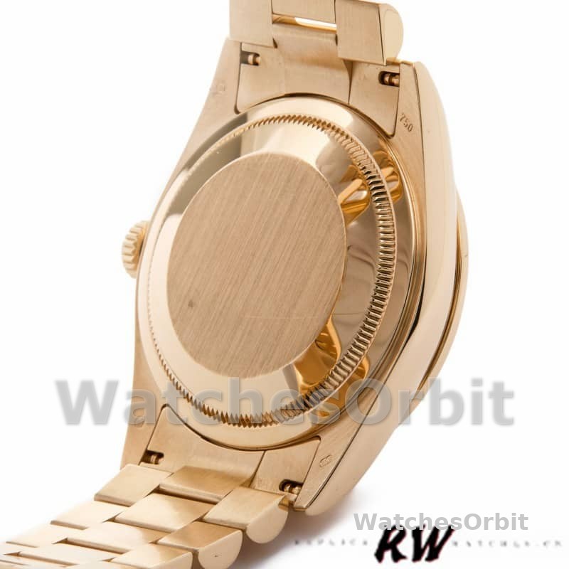 Rolex Day-Date 118348 Silver Diamond Dial 36mm Unisex Replica Watch