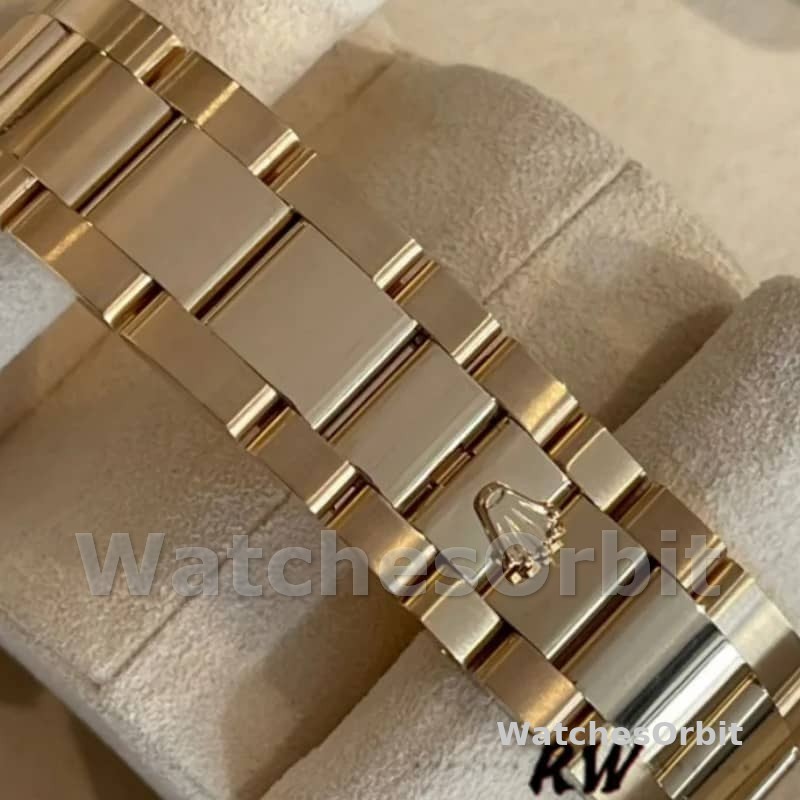 Rolex Day-Date 118388 Diamond Bezel Champagne Dial 36MM Unisex Replica Watch