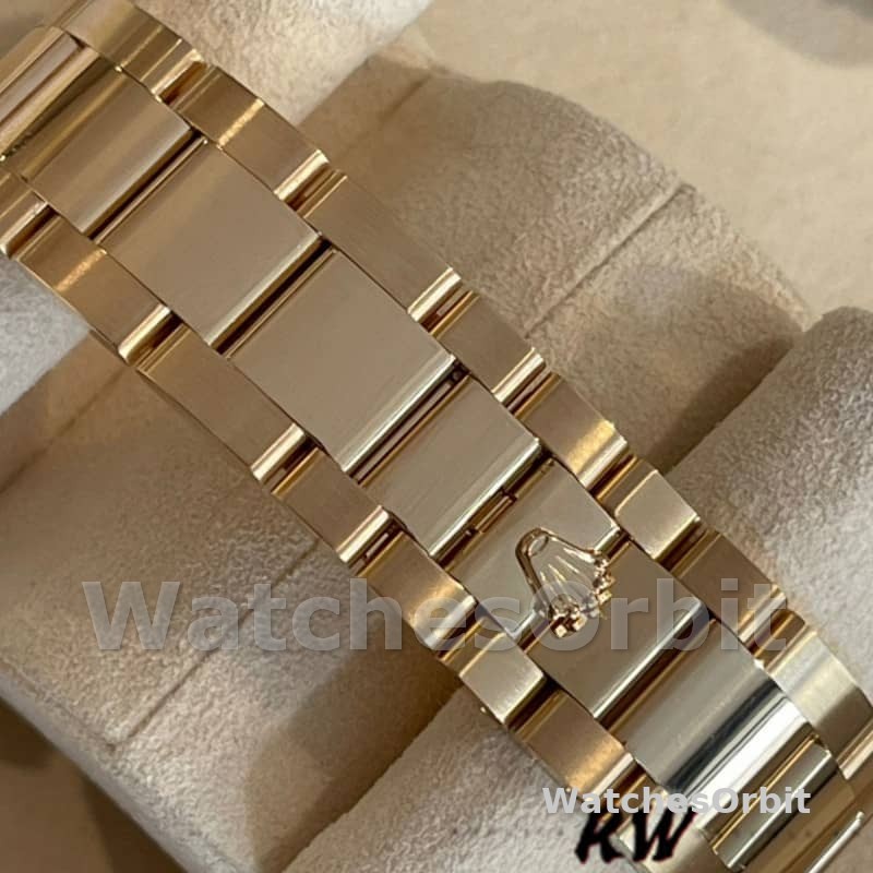 Rolex Day-Date 118388 Yellow Gold Black Index Dial 36mm Unisex Replica Watch